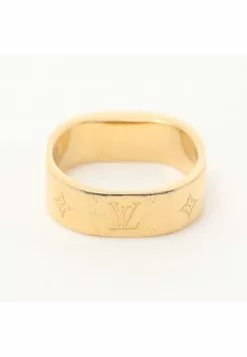 Pre-loved LOUIS VUITTON ring nanogram ring ring GP Gold Silver -Louis Vuitton Shop louis vuitton 7069 7383146 3