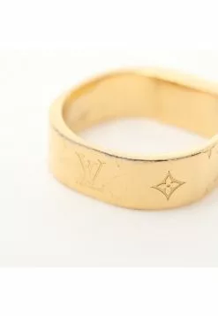 Pre-loved LOUIS VUITTON ring nanogram ring ring GP Gold Silver -Louis Vuitton Shop louis vuitton 7069 7383146 6