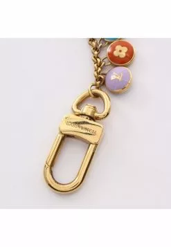 Pre-loved LOUIS VUITTON Porte Crescenne Pastille bag accessories Key Ring Gold Plated Gold multi -Louis Vuitton Shop louis vuitton 7074 4983146 3