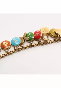 Pre-loved LOUIS VUITTON Porte Crescenne Pastille bag accessories Key Ring Gold Plated Gold multi -Louis Vuitton Shop louis vuitton 7074 4983146 6