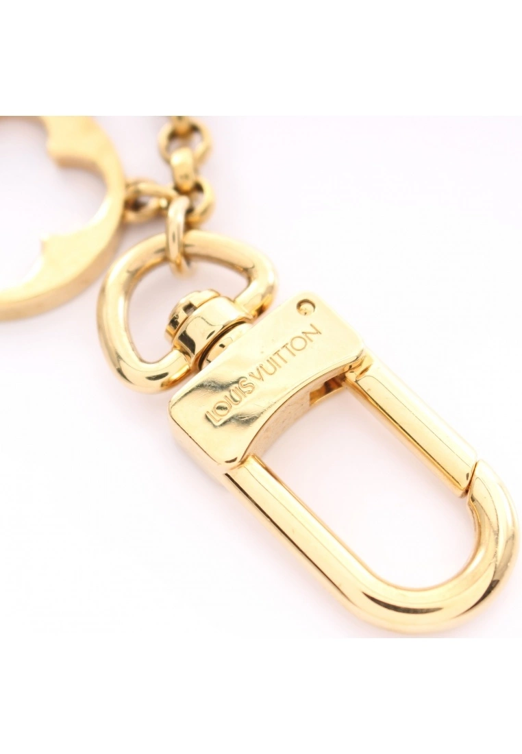 Pre-loved LOUIS VUITTON bag accessories Chain Fleur de Classic Monogram Key Ring bag accessories Gold Plated Gold Ivory pink 5 Pre-loved LOUIS VUITTON bag accessories Chain Fleur de Classic Monogram Key Ring bag accessories Gold Plated Gold Ivory pink - Image 3