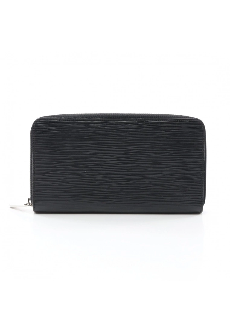 Pre-loved LOUIS VUITTON Zippy organizer Waved Pattern Rounded corner zipper long Genuine Leather Wallet Black 3 Pre-loved LOUIS VUITTON Zippy organizer Waved Pattern Rounded corner zipper long Genuine Leather Wallet Black