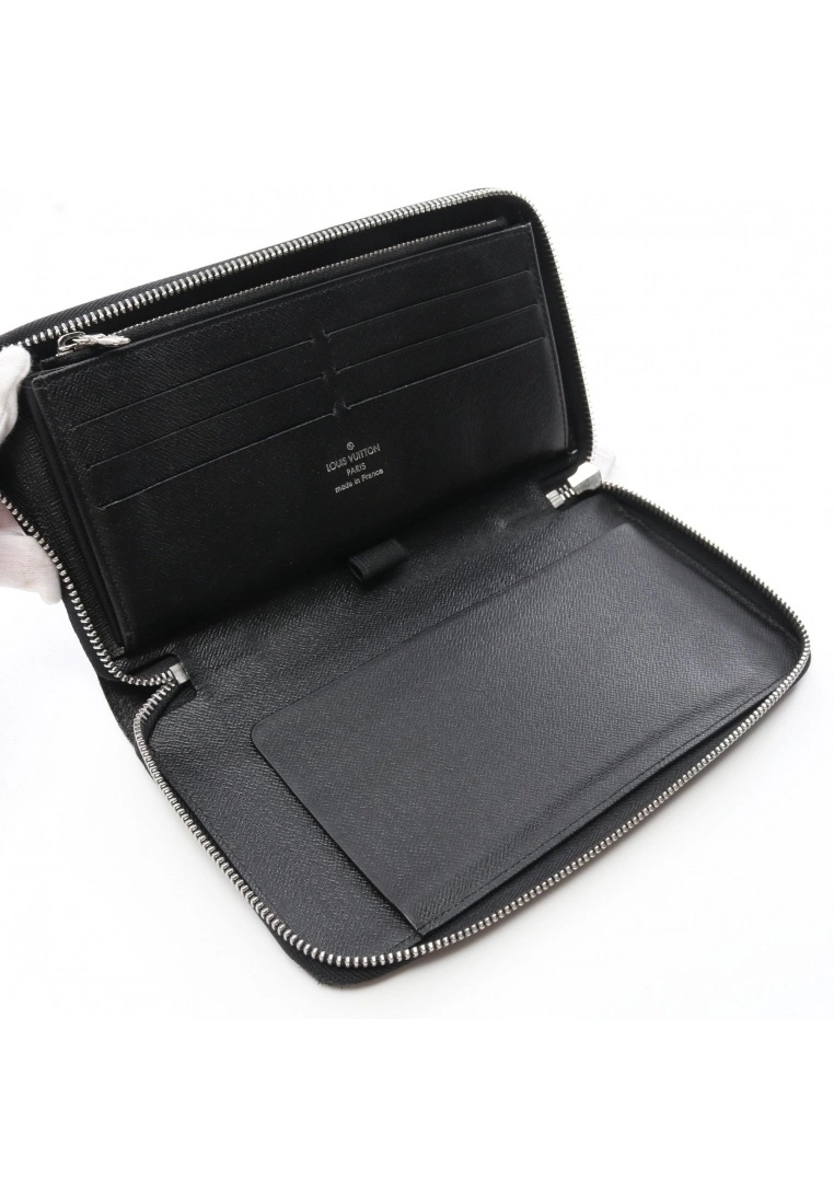 Pre-loved LOUIS VUITTON Zippy organizer Waved Pattern Rounded corner zipper long Genuine Leather Wallet Black 5 Pre-loved LOUIS VUITTON Zippy organizer Waved Pattern Rounded corner zipper long Genuine Leather Wallet Black - Image 3