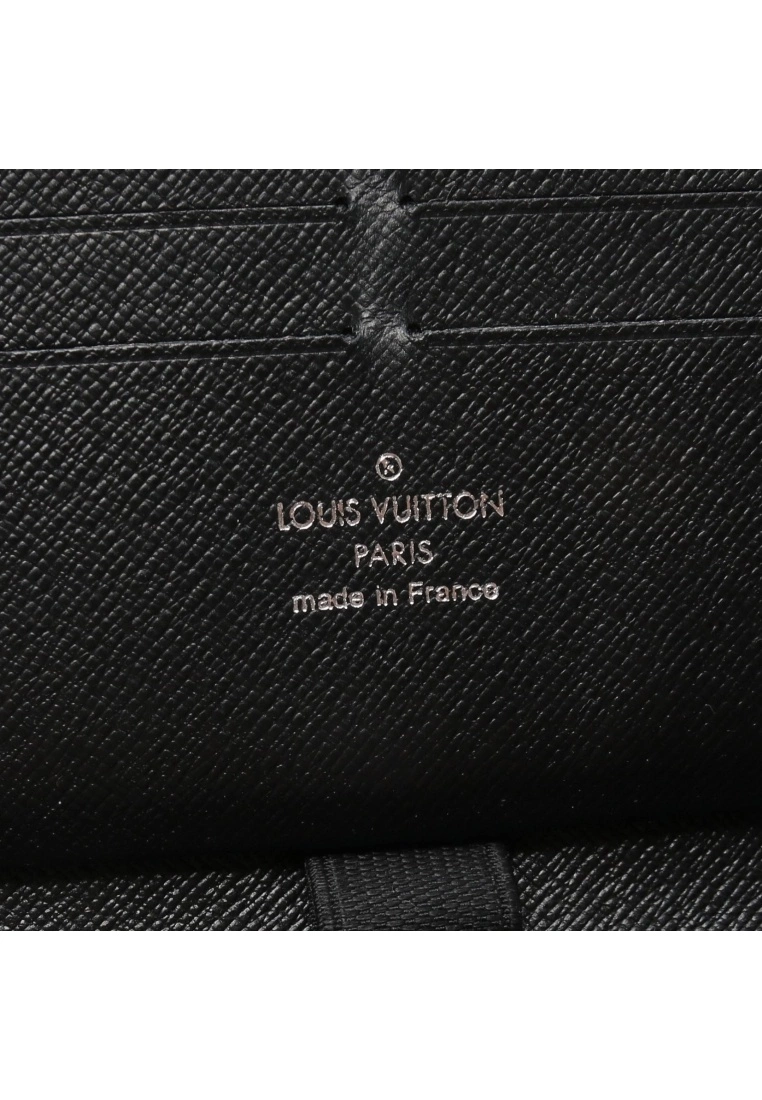Pre-loved LOUIS VUITTON Zippy organizer Waved Pattern Rounded corner zipper long Genuine Leather Wallet Black 7 Pre-loved LOUIS VUITTON Zippy organizer Waved Pattern Rounded corner zipper long Genuine Leather Wallet Black - Image 5