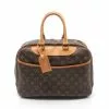 Pre-loved LOUIS VUITTON Deauville Bowling Vanity Classic Monogram Handbag PVC Genuine Leather Brown -Louis Vuitton Shop louis vuitton 7109 1908836 1