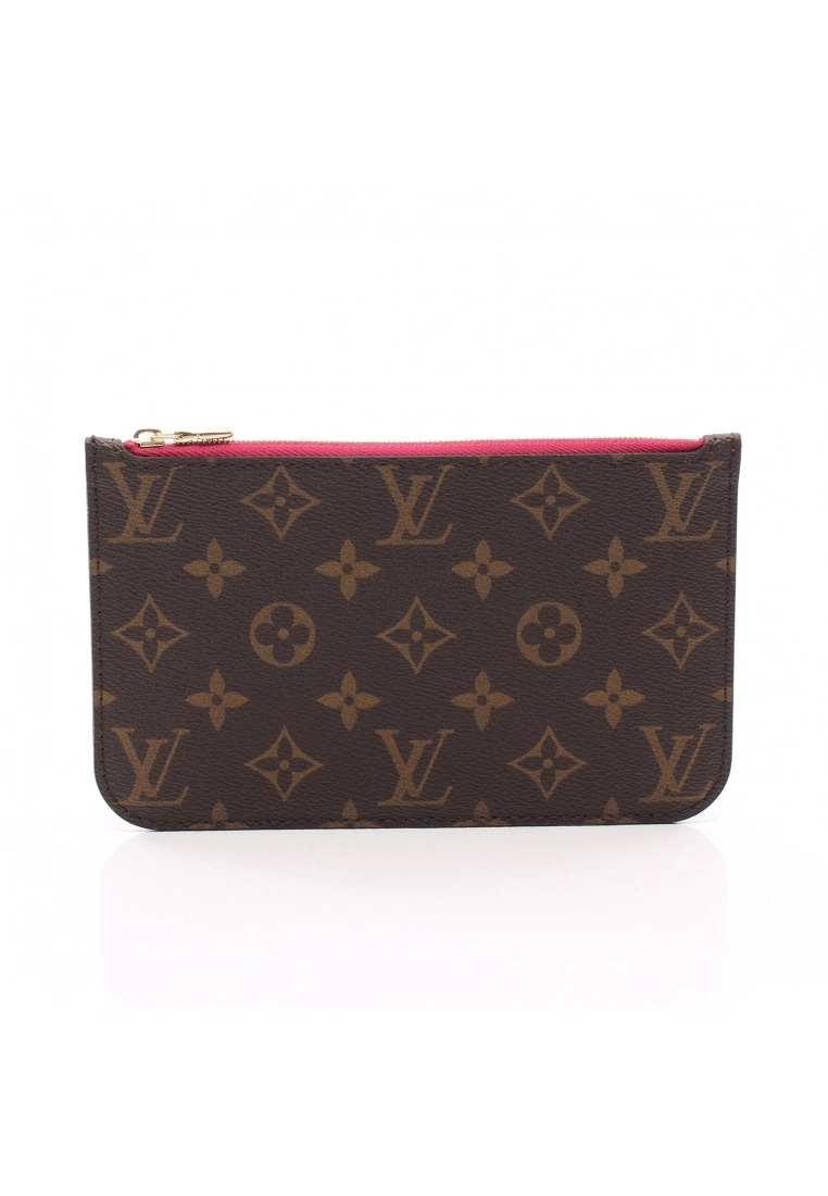 Pre-loved LOUIS VUITTON Classic Monogram Pivot peony red Small Pocket PVC Brown Neverfull PM use 3 Pre-loved LOUIS VUITTON Classic Monogram Pivot peony red Small Pocket PVC Brown Neverfull PM use