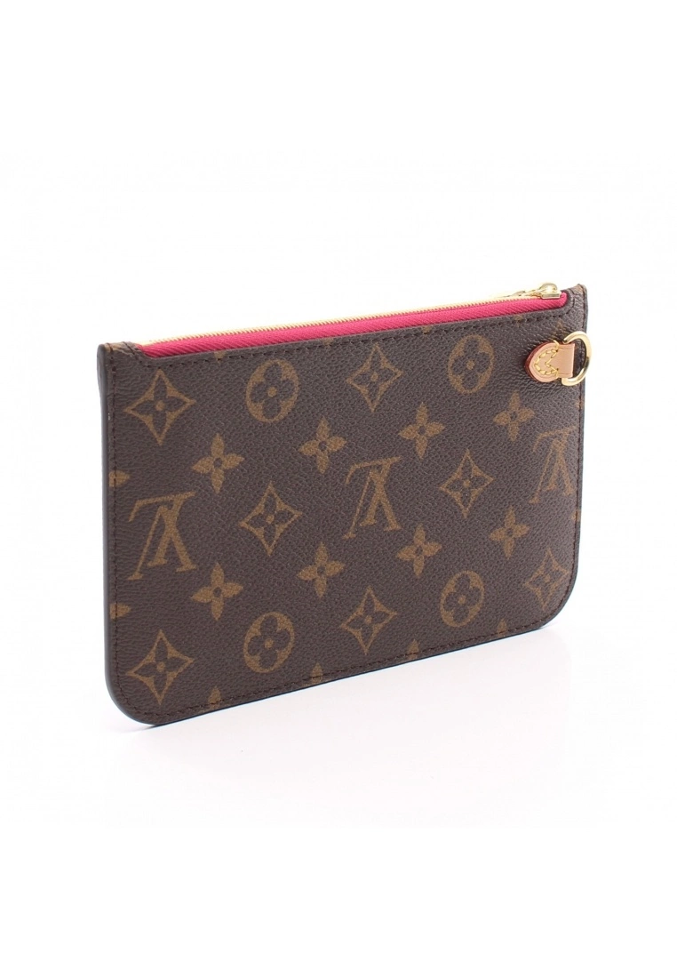Pre-loved LOUIS VUITTON Classic Monogram Pivot peony red Small Pocket PVC Brown Neverfull PM use 4 Pre-loved LOUIS VUITTON Classic Monogram Pivot peony red Small Pocket PVC Brown Neverfull PM use - Image 2