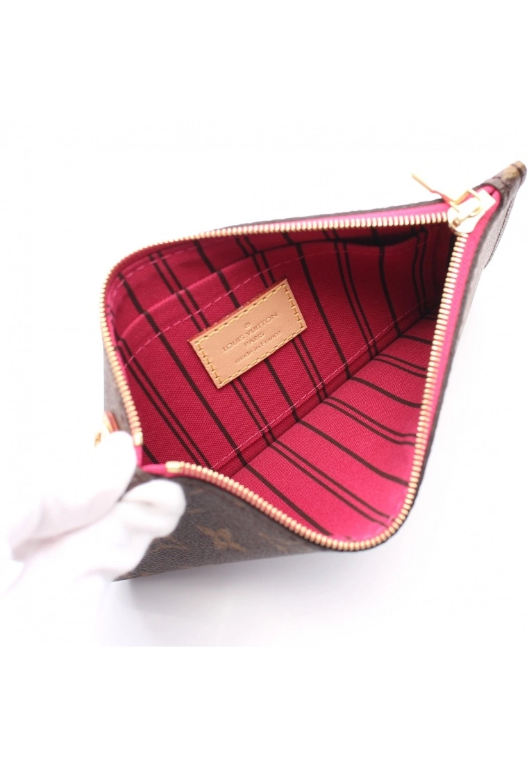 Pre-loved LOUIS VUITTON Classic Monogram Pivot peony red Small Pocket PVC Brown Neverfull PM use 5 Pre-loved LOUIS VUITTON Classic Monogram Pivot peony red Small Pocket PVC Brown Neverfull PM use - Image 3