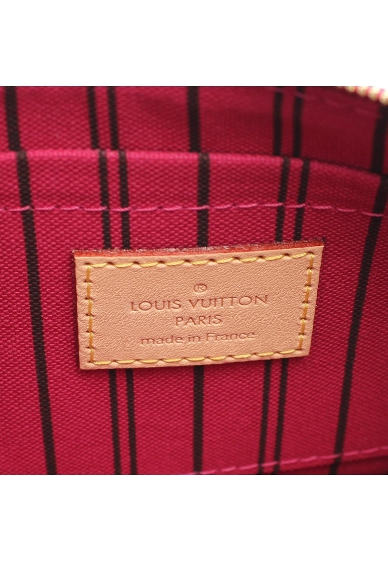 Pre-loved LOUIS VUITTON Classic Monogram Pivot peony red Small Pocket PVC Brown Neverfull PM use 6 Pre-loved LOUIS VUITTON Classic Monogram Pivot peony red Small Pocket PVC Brown Neverfull PM use - Image 4