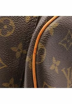 Pre-loved LOUIS VUITTON Deauville Bowling Vanity Classic Monogram Handbag PVC Genuine Leather Brown -Louis Vuitton Shop louis vuitton 7110 1908836 4