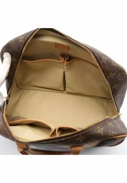 Pre-loved LOUIS VUITTON Deauville Bowling Vanity Classic Monogram Handbag PVC Genuine Leather Brown -Louis Vuitton Shop louis vuitton 7110 1908836 5