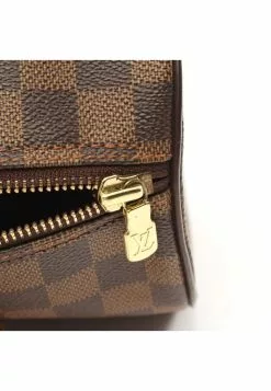 Pre-loved LOUIS VUITTON Papillon30 Black checkerboard grid Handbag PVC Genuine Leather Brown -Louis Vuitton Shop louis vuitton 7152 8593146 5