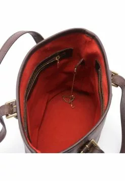 Pre-loved Malle Black checkerboard grid Shoulder Bag Tote Bag PVC Genuine Leather Brown LOUIS VUITTON -Louis Vuitton Shop louis vuitton 7221 9759146 4