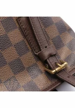 Pre-loved Malle Black checkerboard grid Shoulder Bag Tote Bag PVC Genuine Leather Brown LOUIS VUITTON -Louis Vuitton Shop louis vuitton 7222 9759146 8