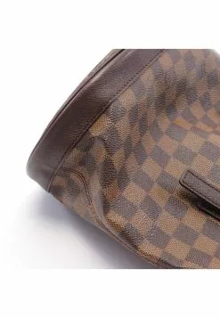 Pre-loved Malle Black checkerboard grid Shoulder Bag Tote Bag PVC Genuine Leather Brown LOUIS VUITTON -Louis Vuitton Shop louis vuitton 7230 2859146 6