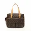Pre-loved Multiple cite Classic Monogram Handbag PVC Genuine Leather Brown LOUIS VUITTON