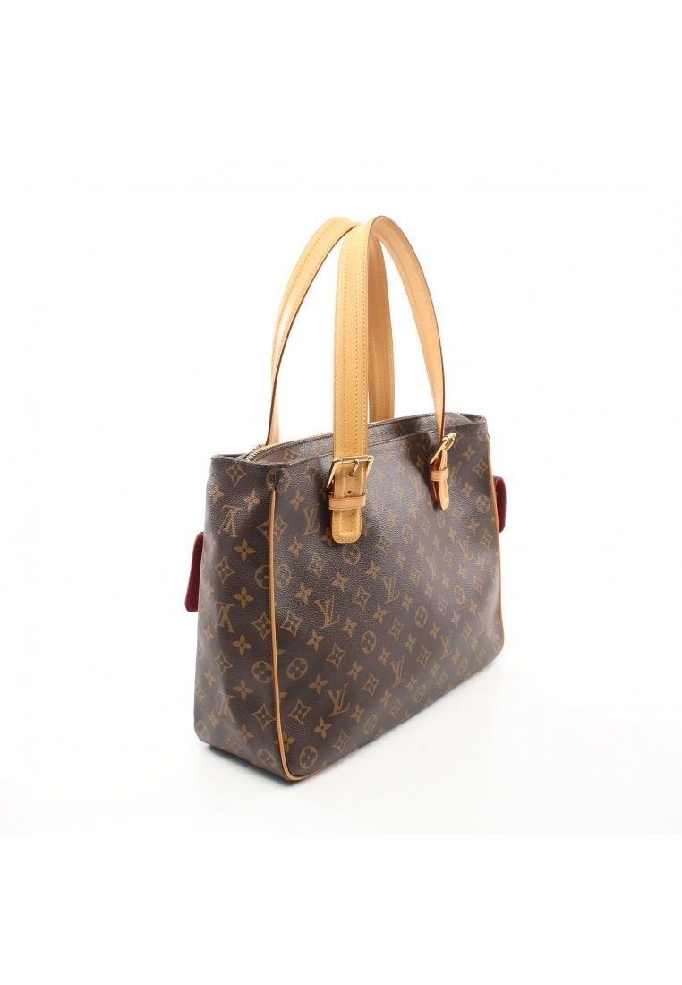 Pre-loved Multiple cite Classic Monogram Handbag PVC Genuine Leather Brown LOUIS VUITTON 4 Pre-loved Multiple cite Classic Monogram Handbag PVC Genuine Leather Brown LOUIS VUITTON - Image 2