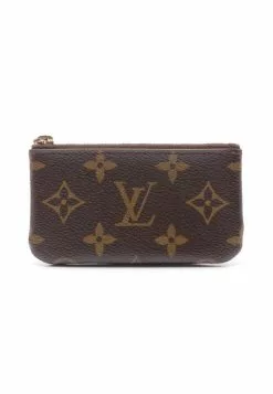 Pre-loved Pochette Cle Classic Monogram Coin Pouch PVC Brown LOUIS VUITTON