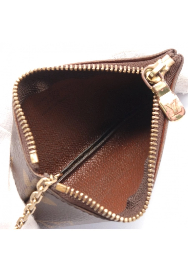 Pre-loved Pochette Cle Classic Monogram Coin Pouch PVC Brown LOUIS VUITTON 5 Pre-loved Pochette Cle Classic Monogram Coin Pouch PVC Brown LOUIS VUITTON - Image 3