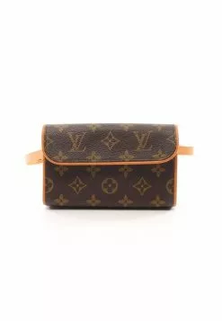 Pre-loved PochetteFlorentine Classic Monogram handcarry bag belt bag PVC Genuine Leather Brown Belt(S) LOUIS VUITTON