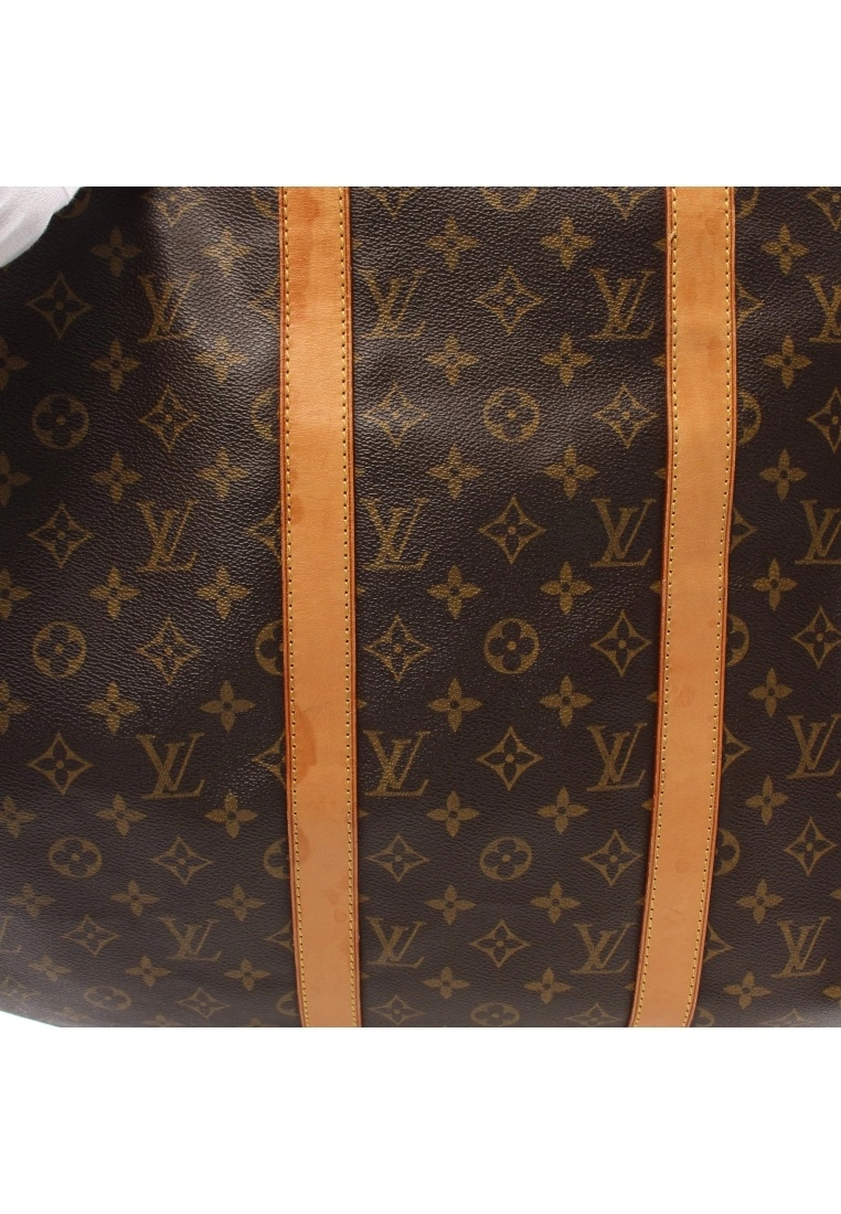 Pre-loved Keepall50 Classic Monogram Duffle Bag PVC Genuine Leather Brown LOUIS VUITTON 9 Pre-loved Keepall50 Classic Monogram Duffle Bag PVC Genuine Leather Brown LOUIS VUITTON - Image 7