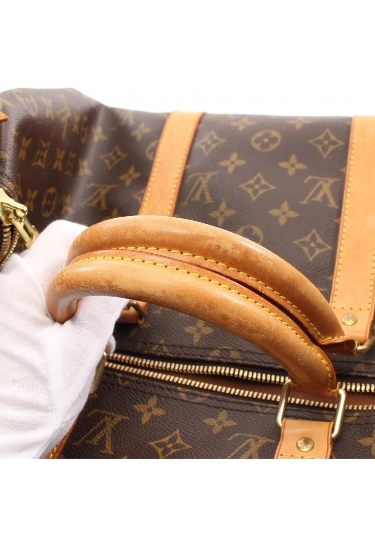 Pre-loved Keepall50 Classic Monogram Duffle Bag PVC Genuine Leather Brown LOUIS VUITTON 10 Pre-loved Keepall50 Classic Monogram Duffle Bag PVC Genuine Leather Brown LOUIS VUITTON - Image 8