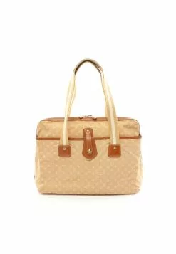 Pre-loved Cabas Mary Kate Classic Monogram Mini Canvas Shoulder Bag Genuine Leather Beige Light Brown white LOUIS VUITTON