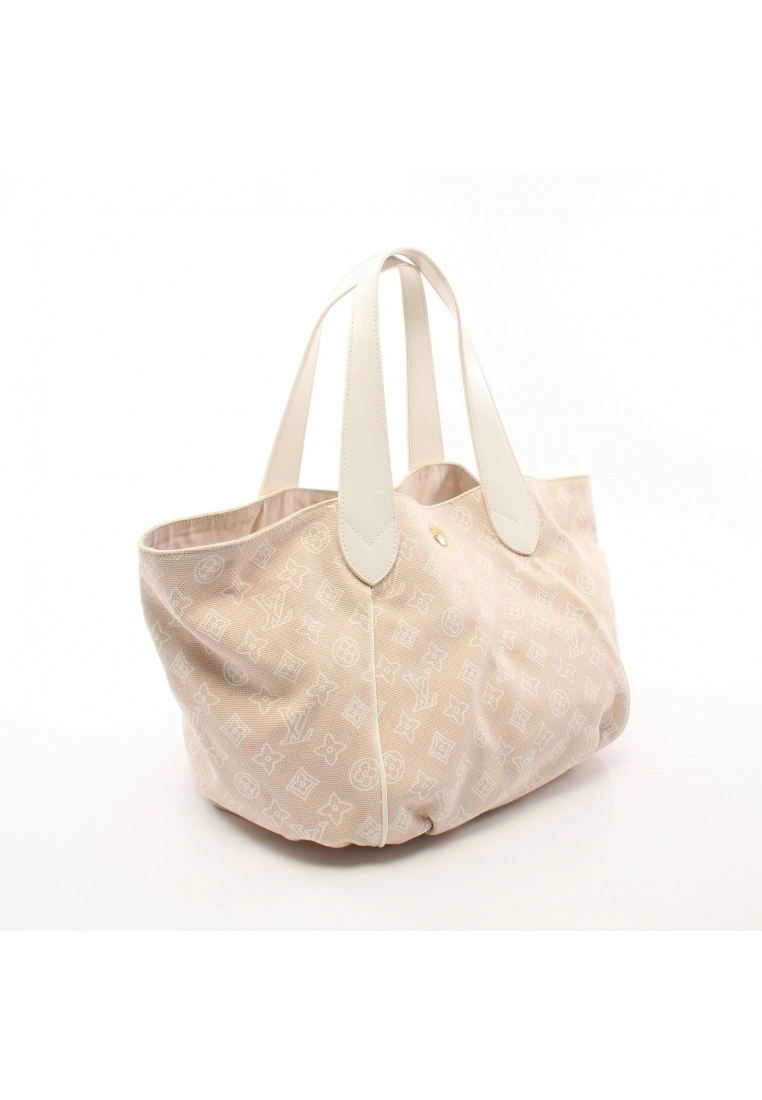 Pre-loved Kabipanema PM Beach Series Sable Canvas Handbag Tote Bag Genuine Leather Beige white Attached small bag LOUIS VUITTON 4 Pre-loved Kabipanema PM Beach Series Sable Canvas Handbag Tote Bag Genuine Leather Beige white Attached small bag LOUIS VUITTON - Image 2