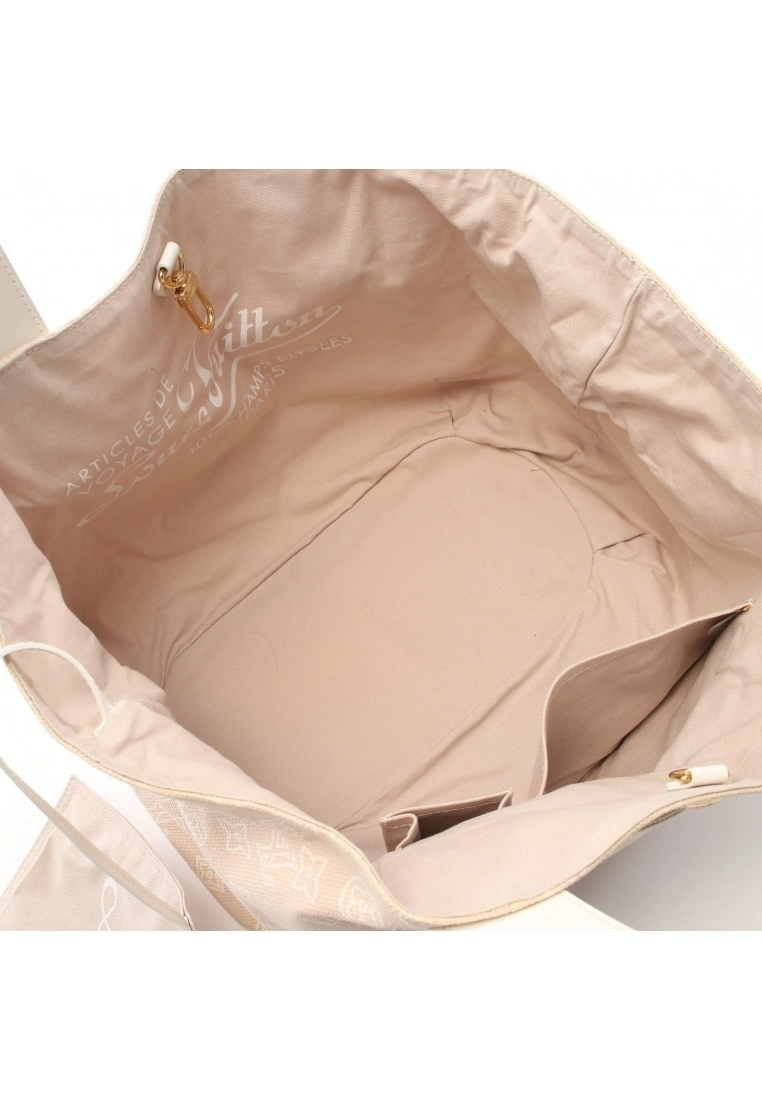 Pre-loved Kabipanema PM Beach Series Sable Canvas Handbag Tote Bag Genuine Leather Beige white Attached small bag LOUIS VUITTON 5 Pre-loved Kabipanema PM Beach Series Sable Canvas Handbag Tote Bag Genuine Leather Beige white Attached small bag LOUIS VUITTON - Image 3