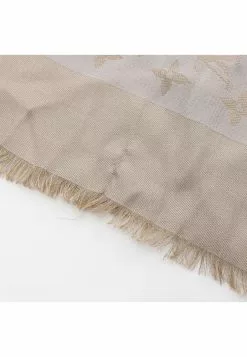 Pre-loved Classic Monogram scarf Silk wool Gold Grey LOUIS VUITTON -Louis Vuitton Shop louis vuitton 7280 8310246 4