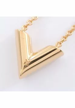 Pre-loved EssentialV Necklace Gold Plated Gold LOUIS VUITTON