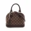 Pre-loved AlmaBB Black checkerboard grid Genuine Leather Handbag Brown 2 Way Style LOUIS VUITTON 2 Pre-loved AlmaBB Black checkerboard grid Genuine Leather Handbag Brown 2 Way Style LOUIS VUITTON -Louis Vuitton Shop louis vuitton 7323 1952146 1