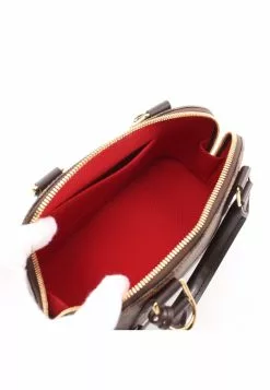 Pre-loved AlmaBB Black checkerboard grid Genuine Leather Handbag Brown 2 Way Style LOUIS VUITTON 9 Pre-loved AlmaBB Black checkerboard grid Genuine Leather Handbag Brown 2 Way Style LOUIS VUITTON -Louis Vuitton Shop louis vuitton 7324 1952146 3