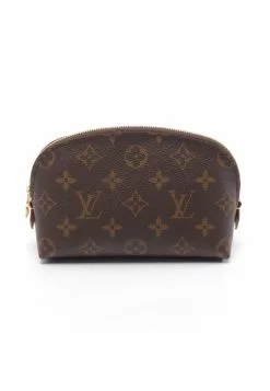 Pre-loved Pochette Cosmetic Pouch Classic Monogram PVC Genuine Leather Brown LOUIS VUITTON