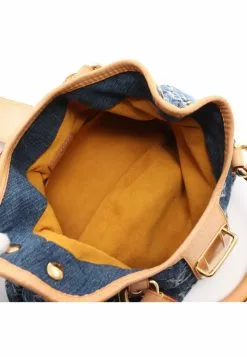 Pre-loved Pleaty Classic Monogram Handbag Denim Genuine Leather Blue LOUIS VUITTON -Louis Vuitton Shop louis vuitton 7326 6952146 3