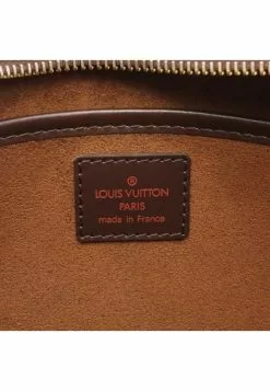 Pre-loved st louis Black checkerboard grid clutch PVC Genuine Leather Brown LOUIS VUITTON -Louis Vuitton Shop louis vuitton 7329 6162146 3