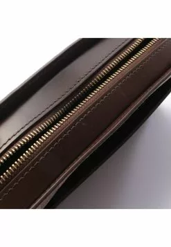 Pre-loved st louis Black checkerboard grid clutch PVC Genuine Leather Brown LOUIS VUITTON -Louis Vuitton Shop louis vuitton 7330 6162146 5