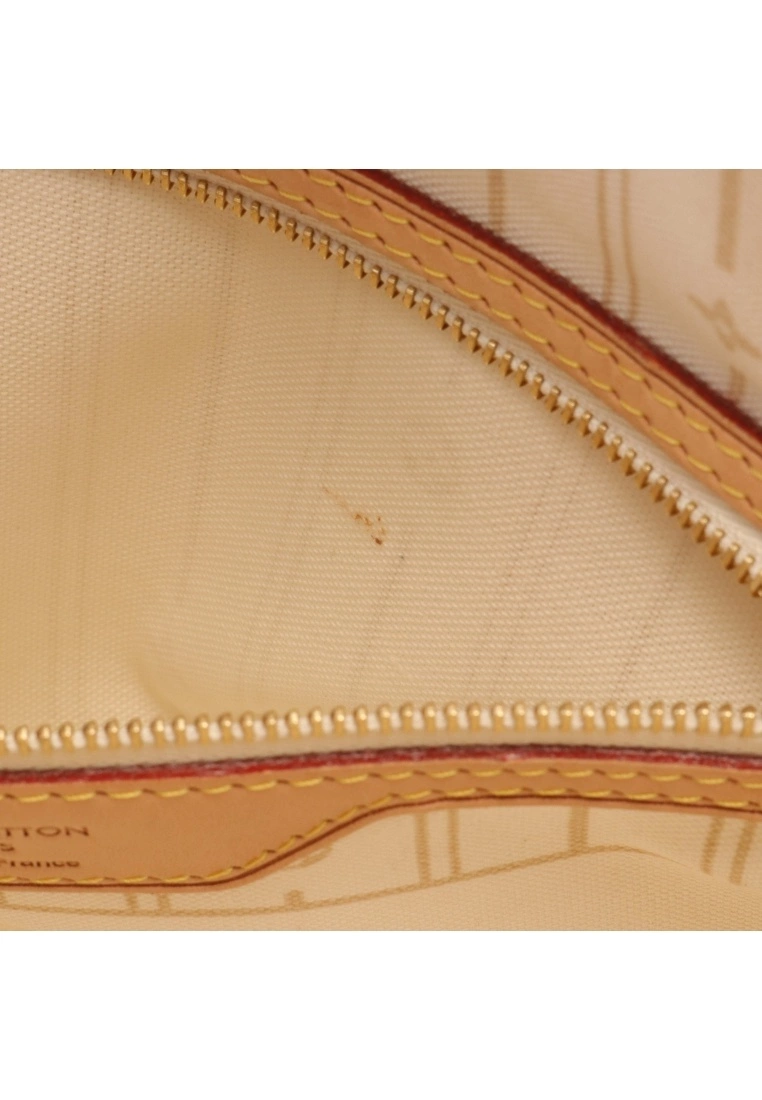 Pre-loved Neverfull PM white checkered Handbag Tote Bag PVC Genuine Leather white LOUIS VUITTON 7 Pre-loved Neverfull PM white checkered Handbag Tote Bag PVC Genuine Leather white LOUIS VUITTON - Image 5