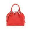 Pre-loved AlmaBB Waved Pattern Beauty of Yu Genuine Leather Handbag Red 2 Way Style LOUIS VUITTON -Louis Vuitton Shop louis vuitton 7333 6062146 1