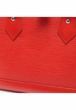 Pre-loved AlmaBB Waved Pattern Beauty of Yu Genuine Leather Handbag Red 2 Way Style LOUIS VUITTON -Louis Vuitton Shop louis vuitton 7334 6062146 5