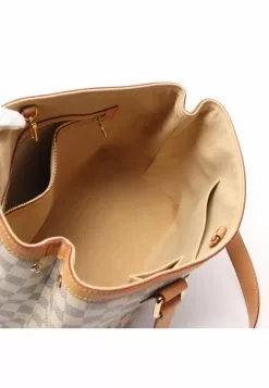 Pre-loved Hampstead PM white checkered Handbag Tote Bag PVC Genuine Leather white LOUIS VUITTON -Louis Vuitton Shop louis vuitton 7336 2262146 4