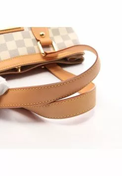 Pre-loved Hampstead PM white checkered Handbag Tote Bag PVC Genuine Leather white LOUIS VUITTON -Louis Vuitton Shop louis vuitton 7336 2262146 6