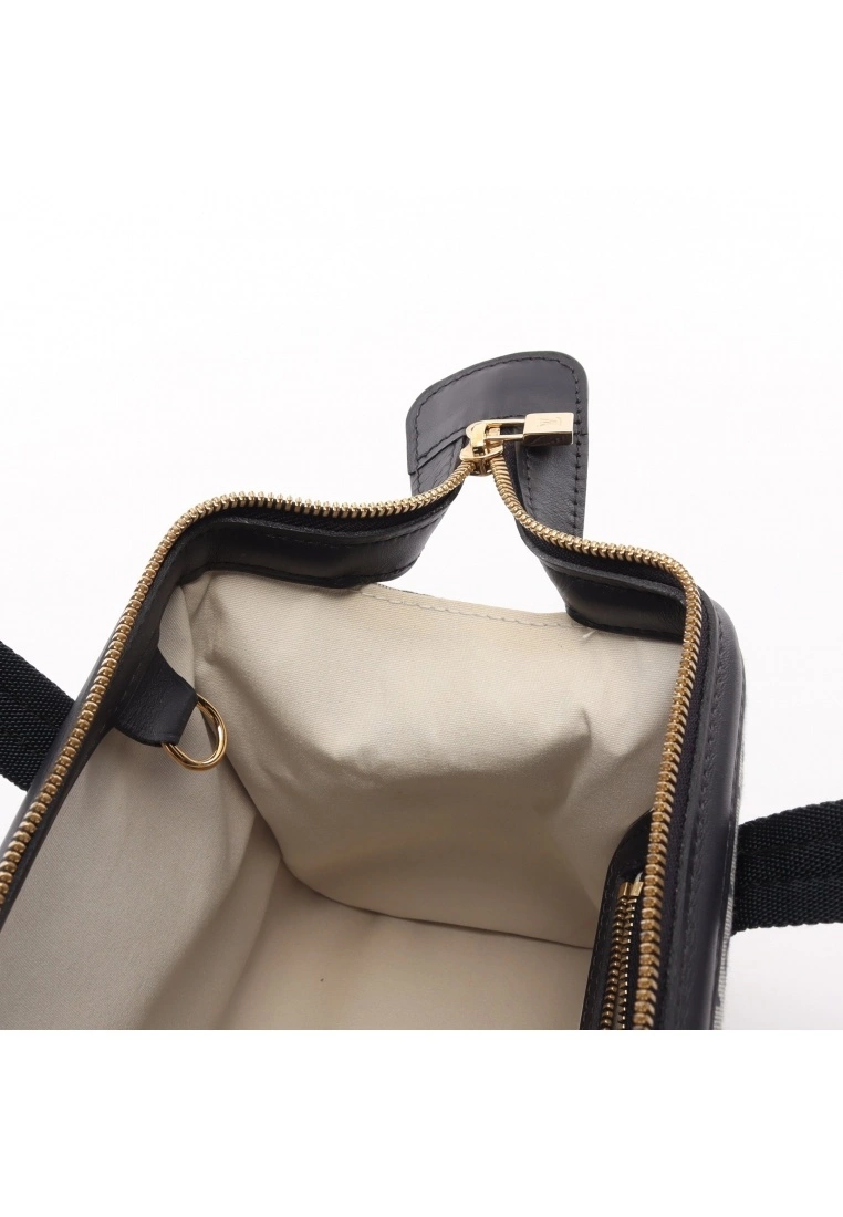 Pre-loved Josephine PM Classic Monogram Mini Blue Canvas Handbag Genuine Leather light grey Navy LOUIS VUITTON 4 Pre-loved Josephine PM Classic Monogram Mini Blue Canvas Handbag Genuine Leather light grey Navy LOUIS VUITTON - Image 2