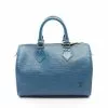 Pre-loved Speedy25 Waved Pattern toledo blue Genuine Leather Handbag Blue LOUIS VUITTON -Louis Vuitton Shop louis vuitton 7352 0562146 1