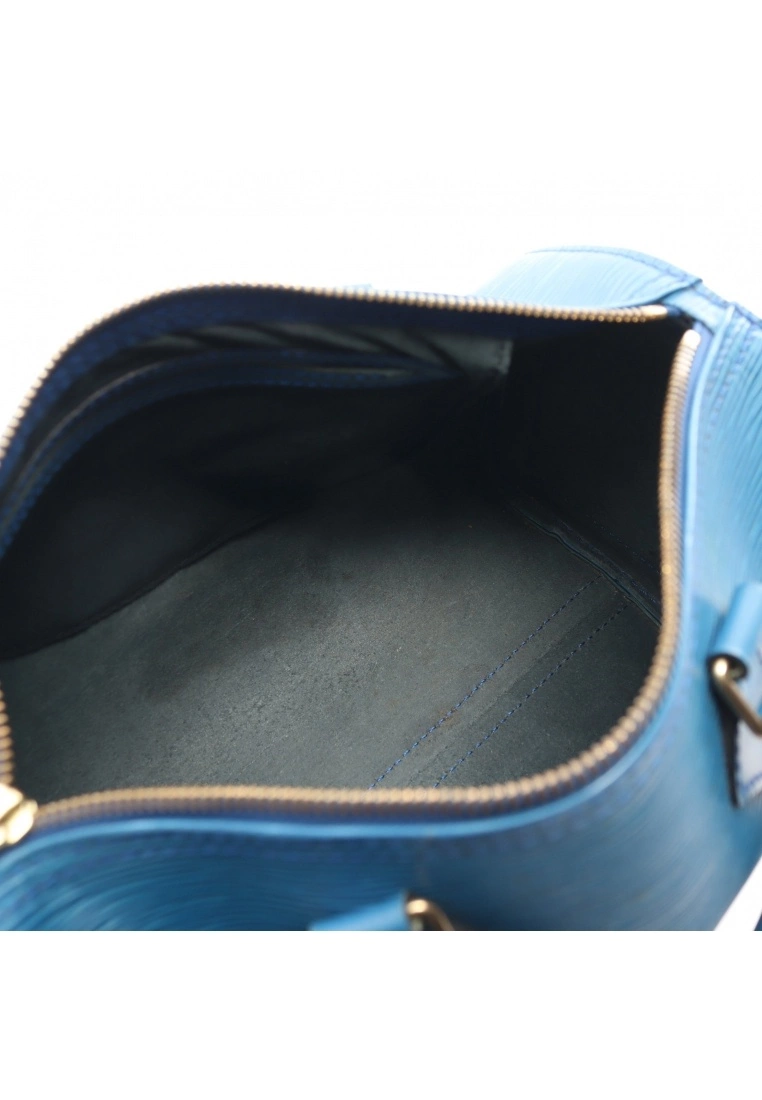 Pre-loved Speedy25 Waved Pattern toledo blue Genuine Leather Handbag Blue LOUIS VUITTON 7 Pre-loved Speedy25 Waved Pattern toledo blue Genuine Leather Handbag Blue LOUIS VUITTON - Image 5