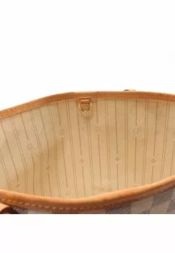 Pre-loved Neverfull PM white checkered Handbag Tote Bag PVC Genuine Leather white LOUIS VUITTON -Louis Vuitton Shop louis vuitton 7354 3862146 7