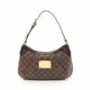 Pre-loved Thames PM Black checkerboard grid Shoulder Bag PVC Genuine Leather Brown LOUIS VUITTON -Louis Vuitton Shop louis vuitton 7356 5462146 1