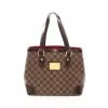 Pre-loved Hampstead PM Black checkerboard grid Handbag Tote Bag PVC Genuine Leather Brown LOUIS VUITTON -Louis Vuitton Shop louis vuitton 7356 9072146 1