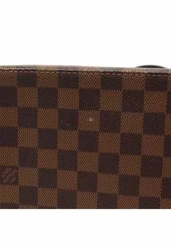 Pre-loved Hampstead PM Black checkerboard grid Handbag Tote Bag PVC Genuine Leather Brown LOUIS VUITTON -Louis Vuitton Shop louis vuitton 7357 9072146 6