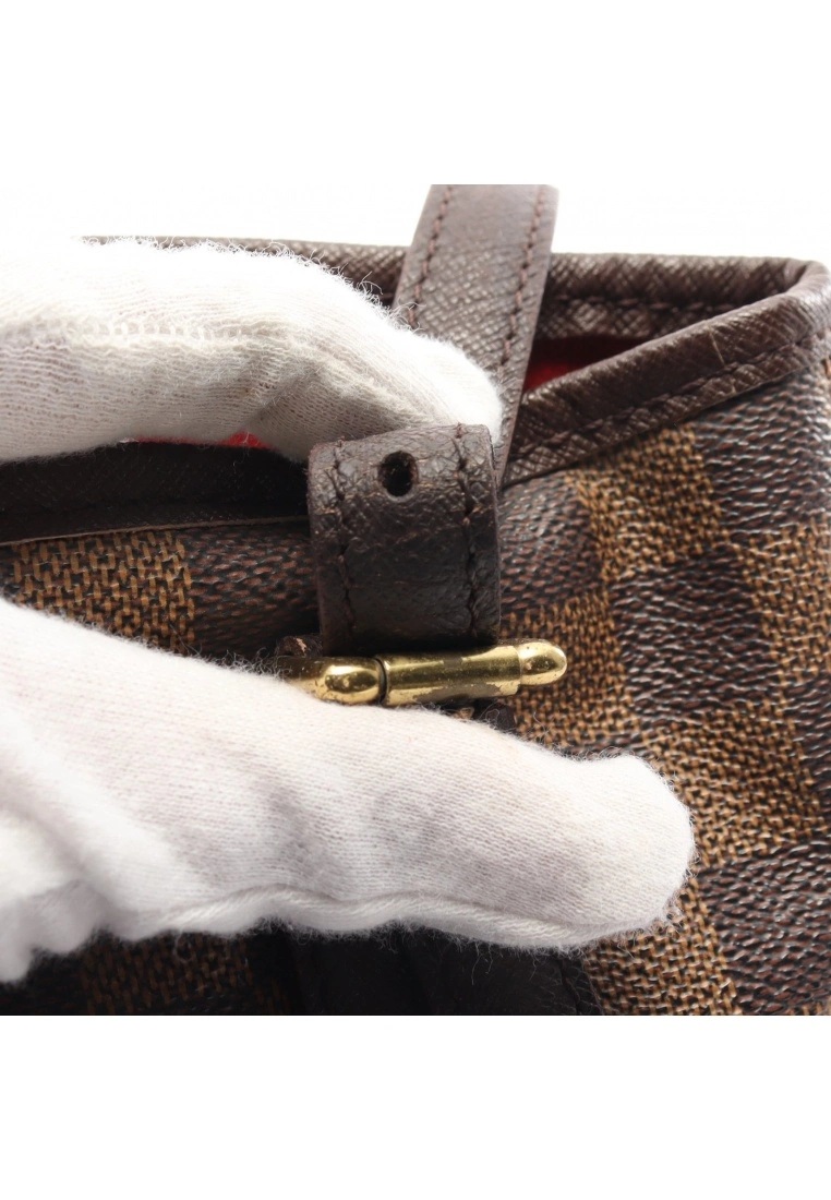 Pre-loved Malle Black checkerboard grid Shoulder Bag Tote Bag PVC Genuine Leather Brown LOUIS VUITTON 5 Pre-loved Malle Black checkerboard grid Shoulder Bag Tote Bag PVC Genuine Leather Brown LOUIS VUITTON - Image 3